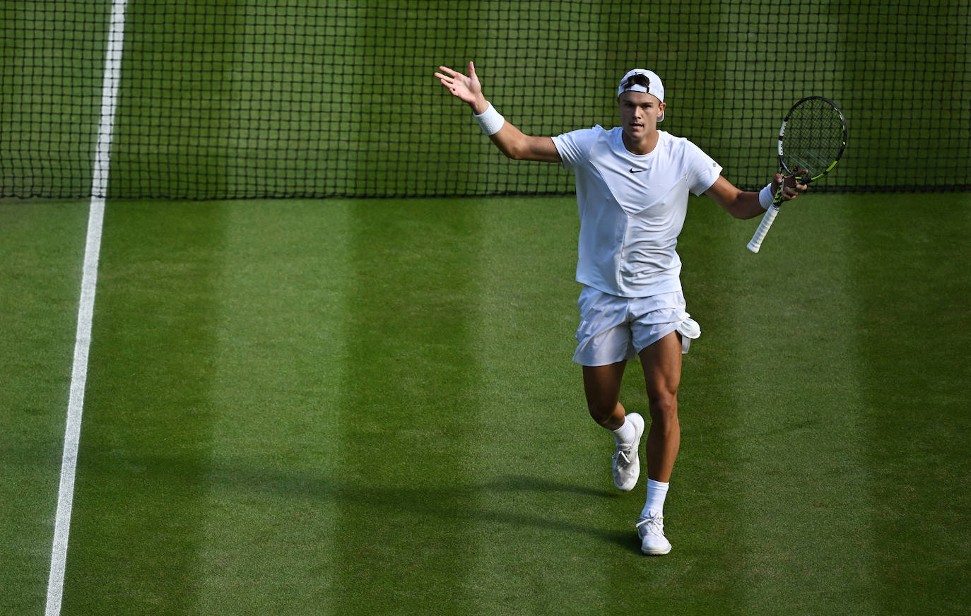 Las imágenes del partido Alcaraz-Rune en Wimbledon