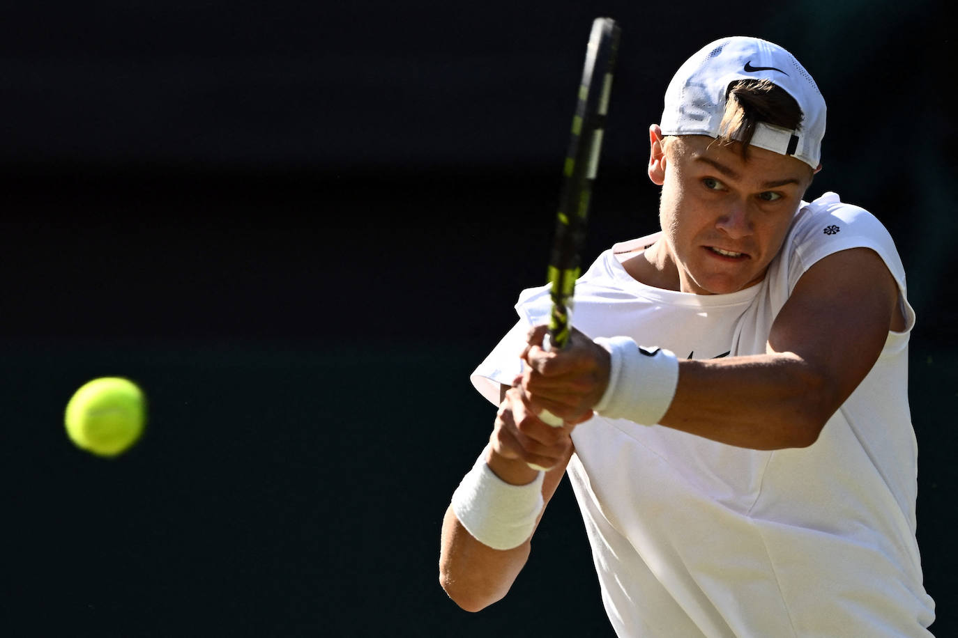 Las imágenes del partido Alcaraz-Rune en Wimbledon