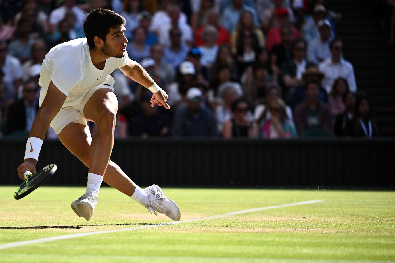 Las imágenes del partido Alcaraz-Rune en Wimbledon