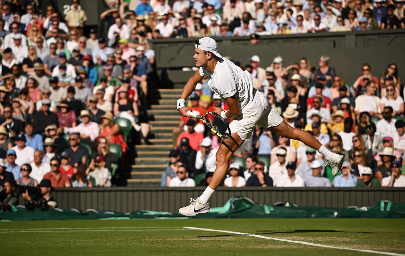 Las imágenes del partido Alcaraz-Rune en Wimbledon