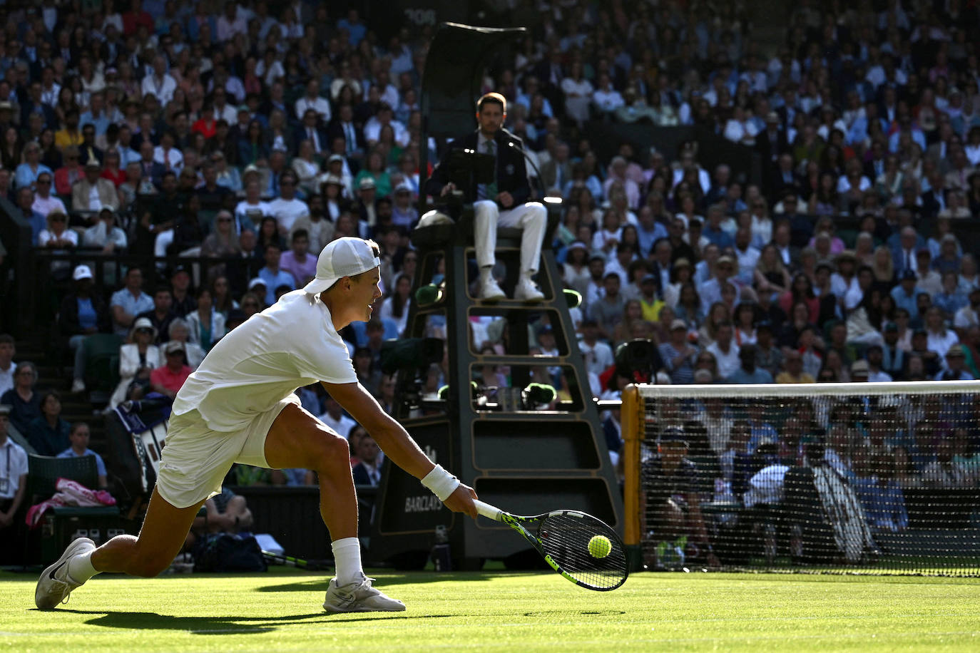 Las imágenes del partido Alcaraz-Rune en Wimbledon