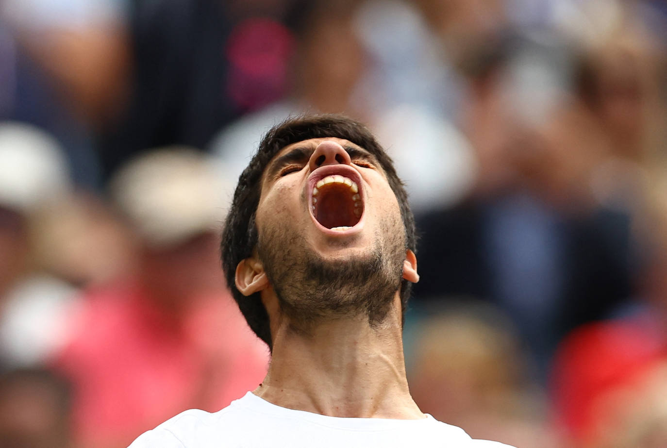 Las imágenes del partido Alcaraz-Rune en Wimbledon