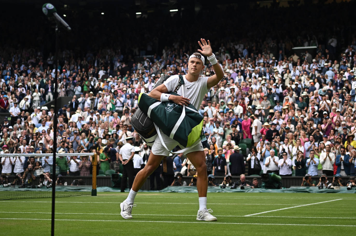 Las imágenes del partido Alcaraz-Rune en Wimbledon