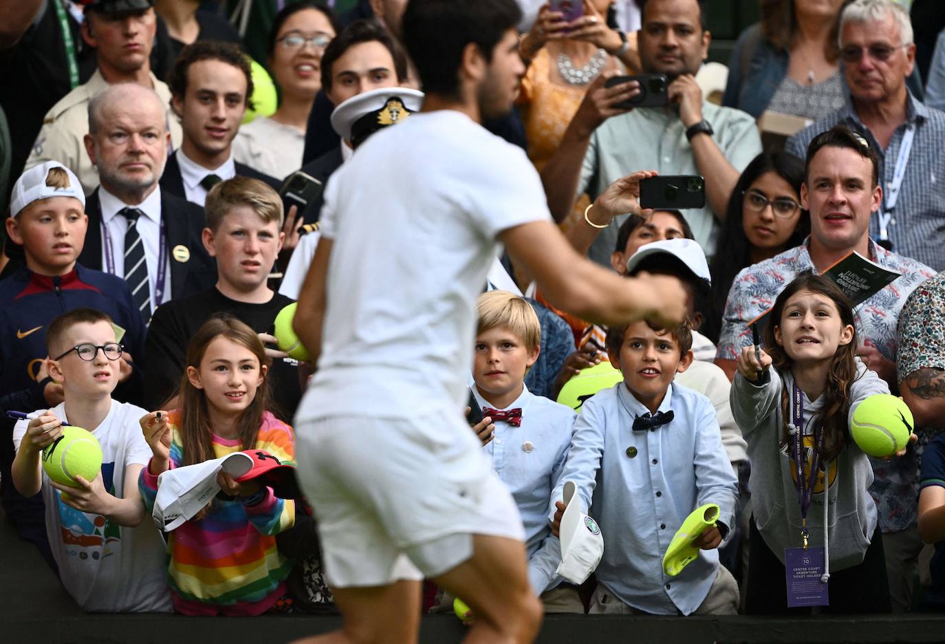 Las imágenes del partido Alcaraz-Rune en Wimbledon