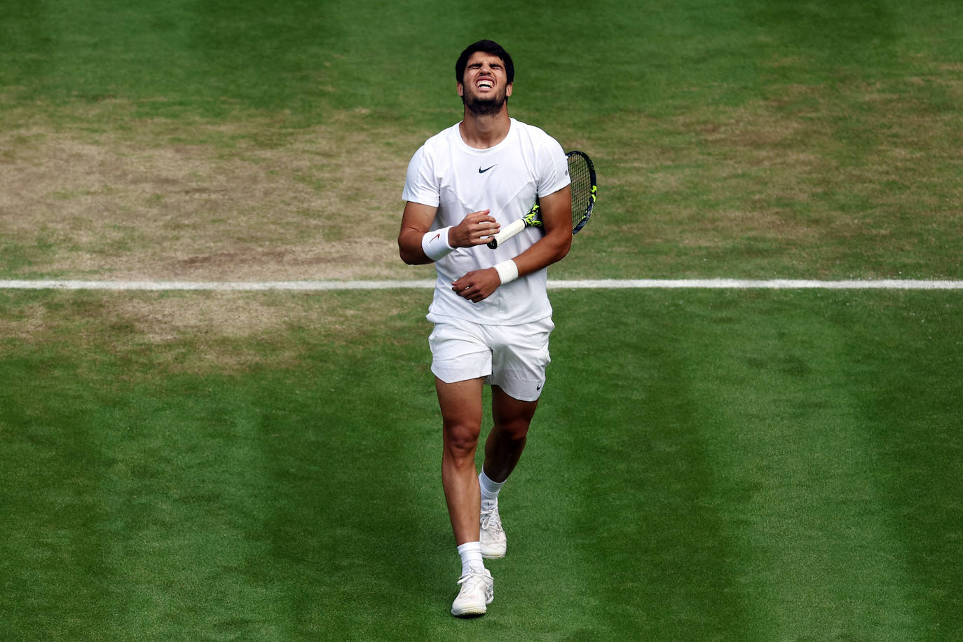 Las imágenes del partido Alcaraz-Rune en Wimbledon