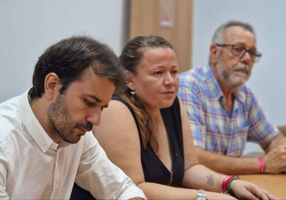 Javier Sánchez Serna y Liliana Mellado, este miércoles en la reunión con Comisiones Obreras