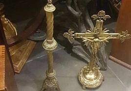 Objetos recuperados por la Policía Nacional que fueron robados de iglesias de Murcia.