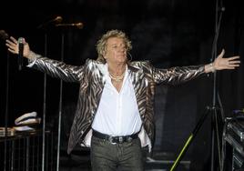 Rod Stewart, en un concierto celebrado este mes en Gerona.