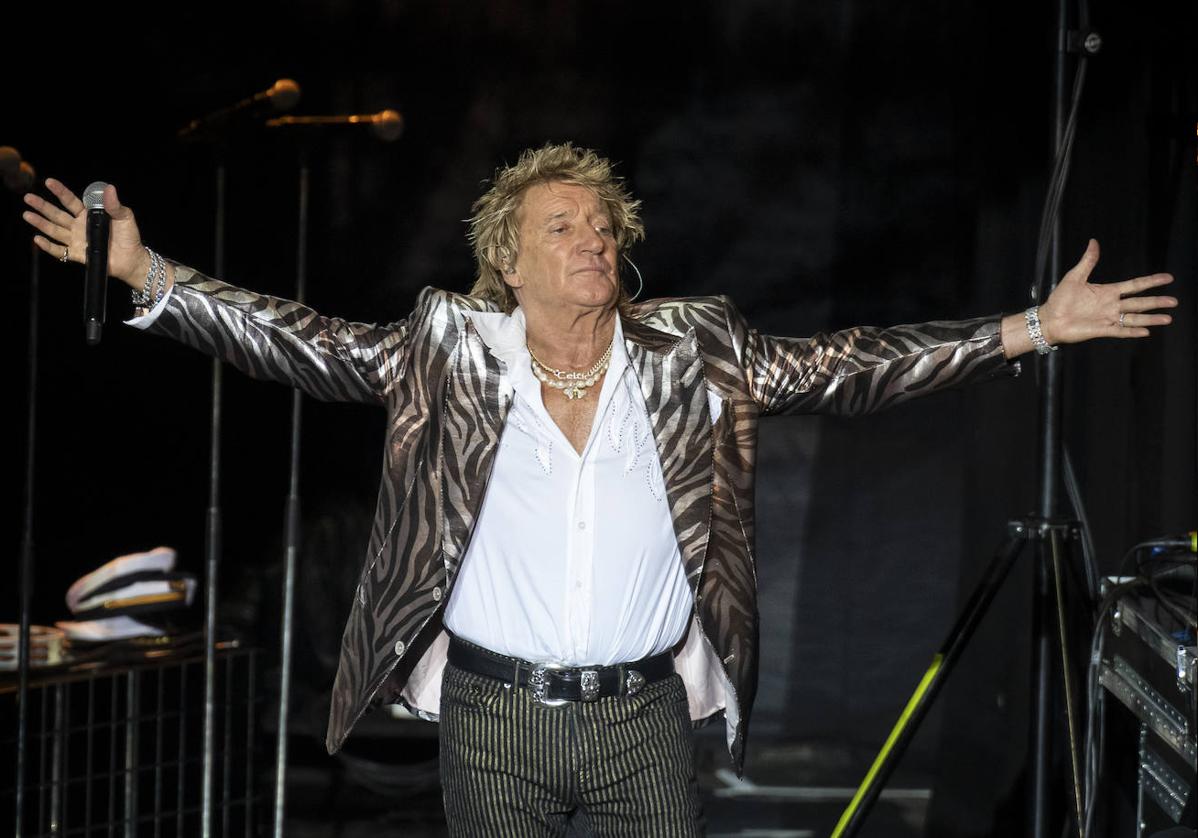 Rod Stewart, en un concierto celebrado este mes en Gerona.