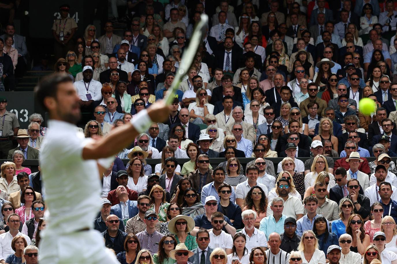 La final de Wimbledon entre Carlos Alcaraz y Novak Djokovic, en imágenes