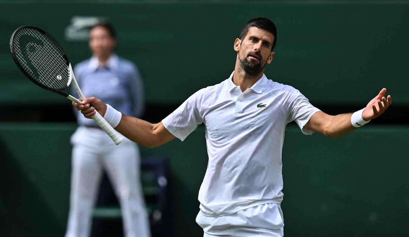 La final de Wimbledon entre Carlos Alcaraz y Novak Djokovic, en imágenes