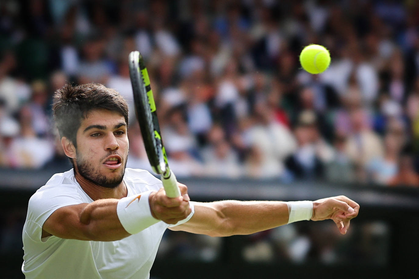 La final de Wimbledon entre Carlos Alcaraz y Novak Djokovic, en imágenes