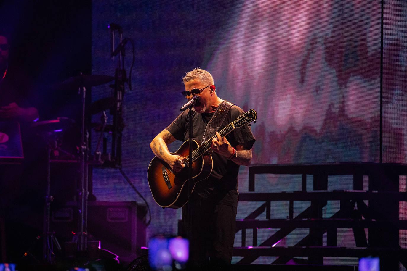 El concierto de Alejandro Sanz en Murcia, en imágenes