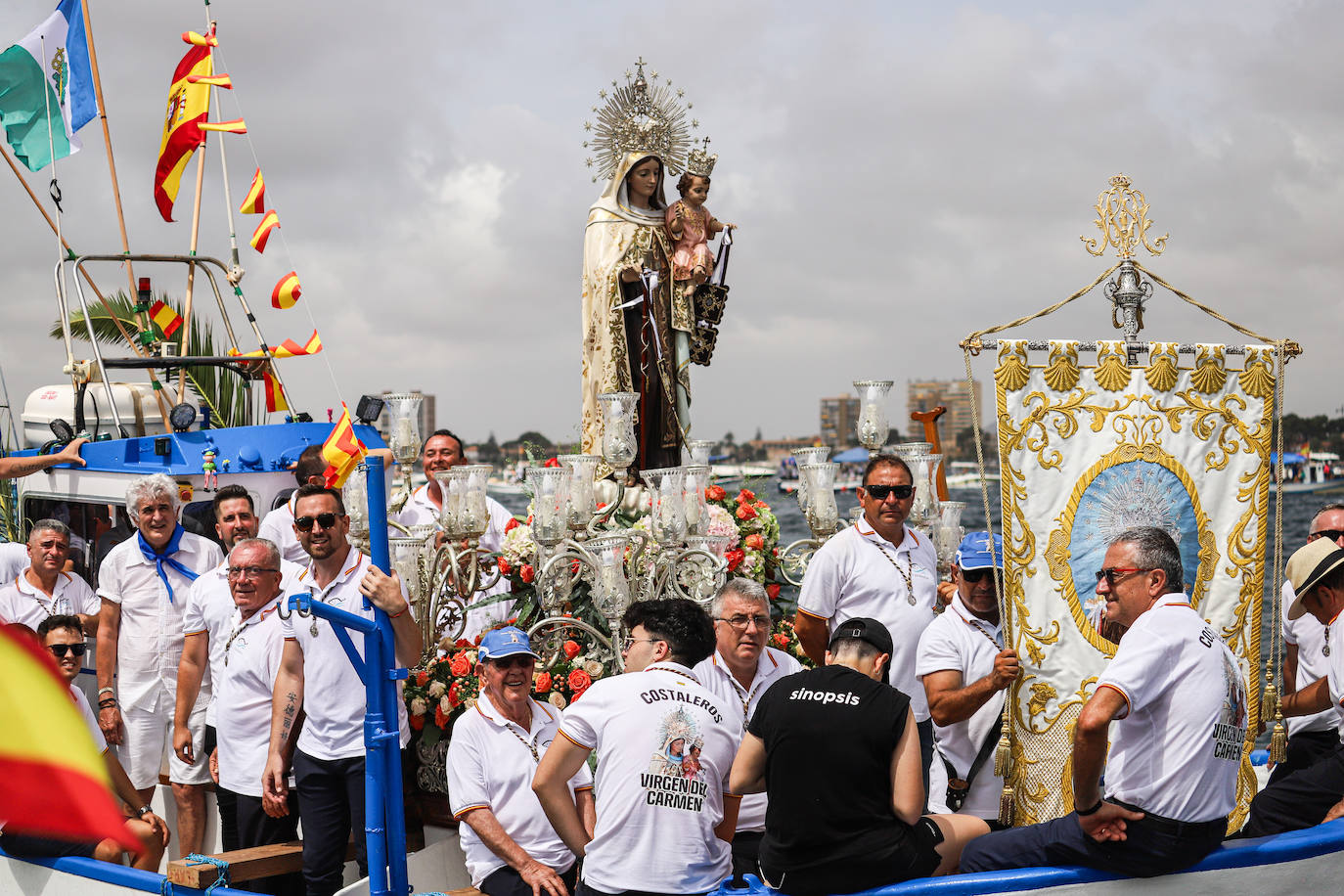 Procesión marítima de la Virgen del Carmen en Lo Pagán, en imágenes