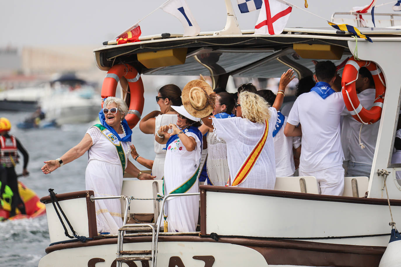 Procesión marítima de la Virgen del Carmen en Lo Pagán, en imágenes