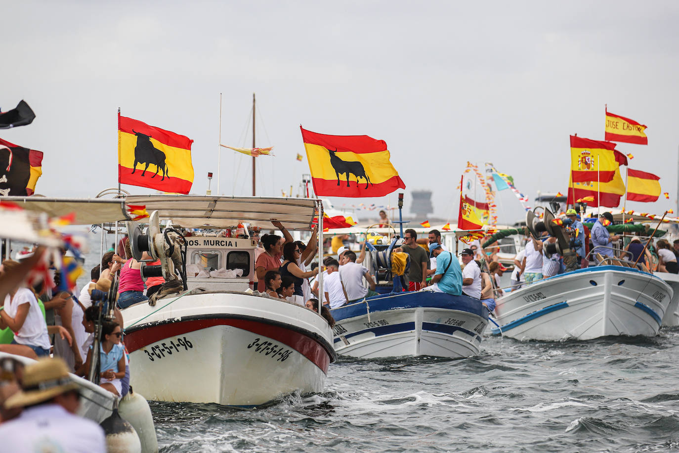 Procesión marítima de la Virgen del Carmen en Lo Pagán, en imágenes