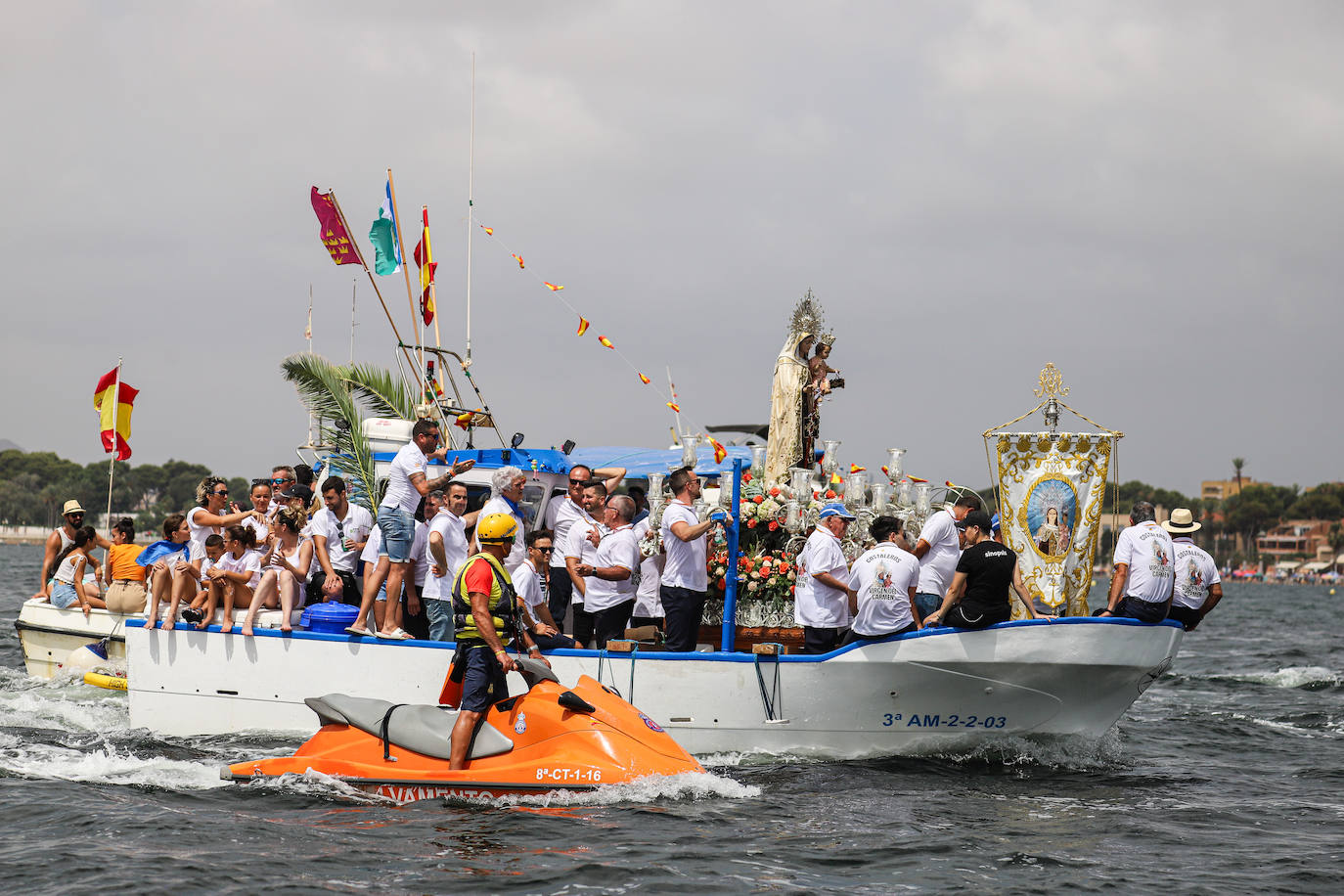 Procesión marítima de la Virgen del Carmen en Lo Pagán, en imágenes