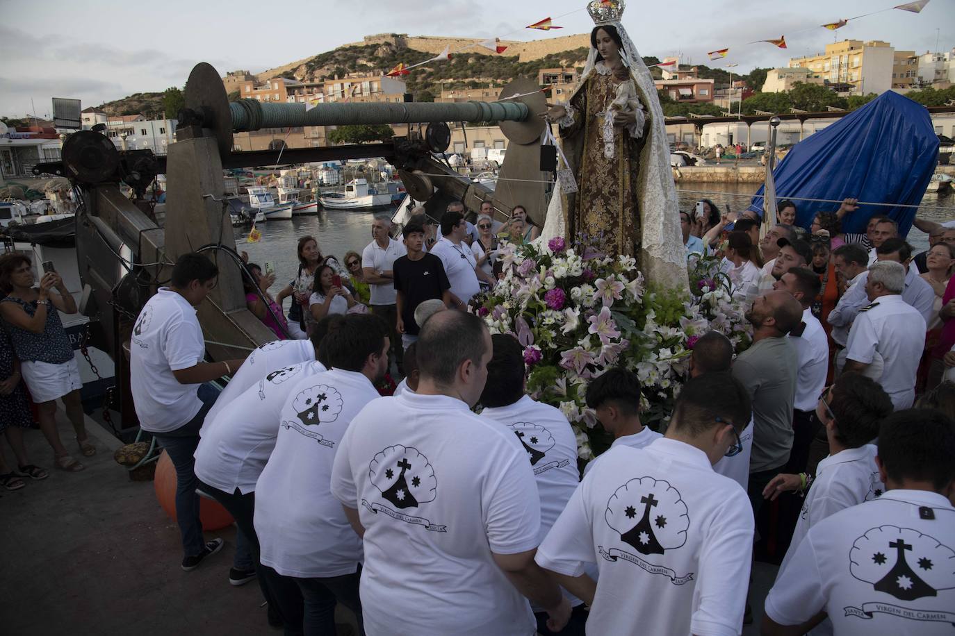 Procesión marinera de la Virgen del Carmen en Cartagena