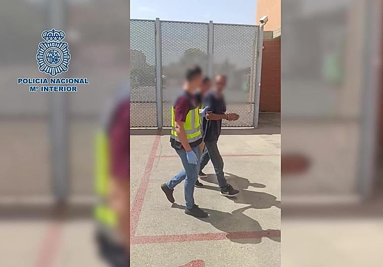 Momento de la detención.