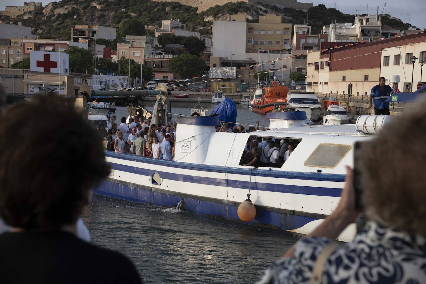 Procesión marinera de la Virgen del Carmen en Cartagena