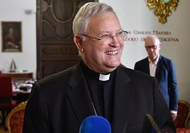 El obispo de la Diócesis de Cartagena, José Manuel Lorca Planes, en una imagen de archivo.