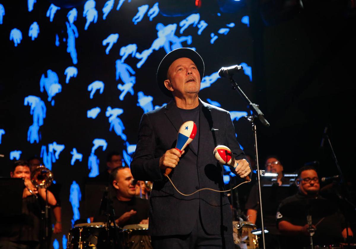 Rubén Blades, en su actuación en La Mar de Músicas este martes.