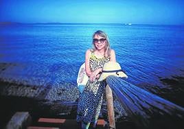 Concha López Soler, fotografiada en La Manga del Mar Menor.