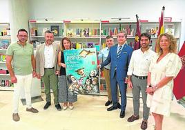 Presentación del cartel de la Feria del Libro de Murcia.