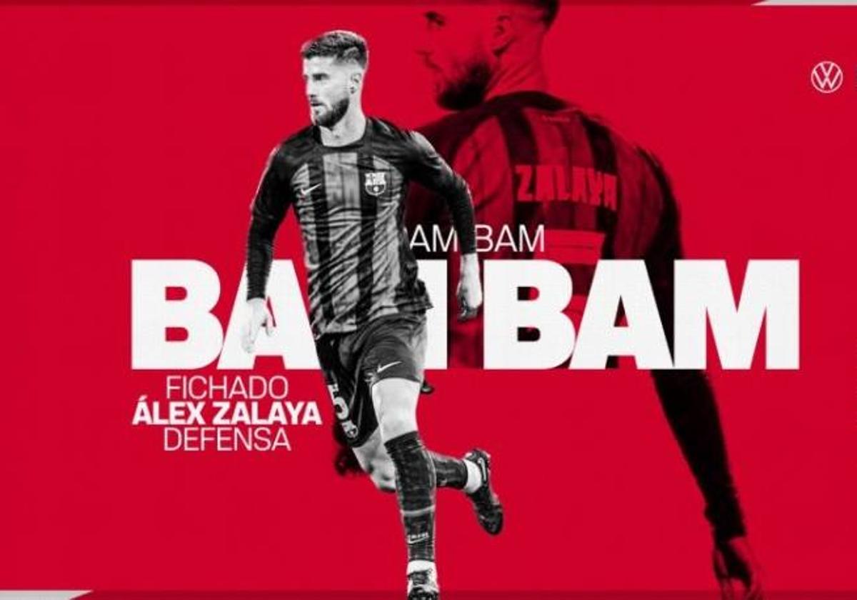 El Real Murcia anuncia el fichaje del defensa Álex Zalaya.