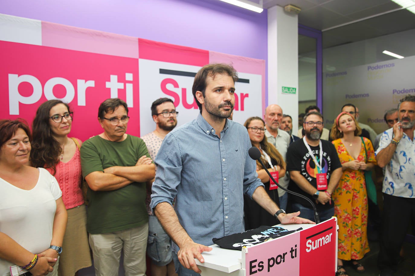 Comparecencia de los candidatos de Sumar por la Región de Murcia, en imágenes