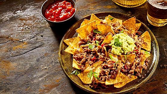 Nachos de carne