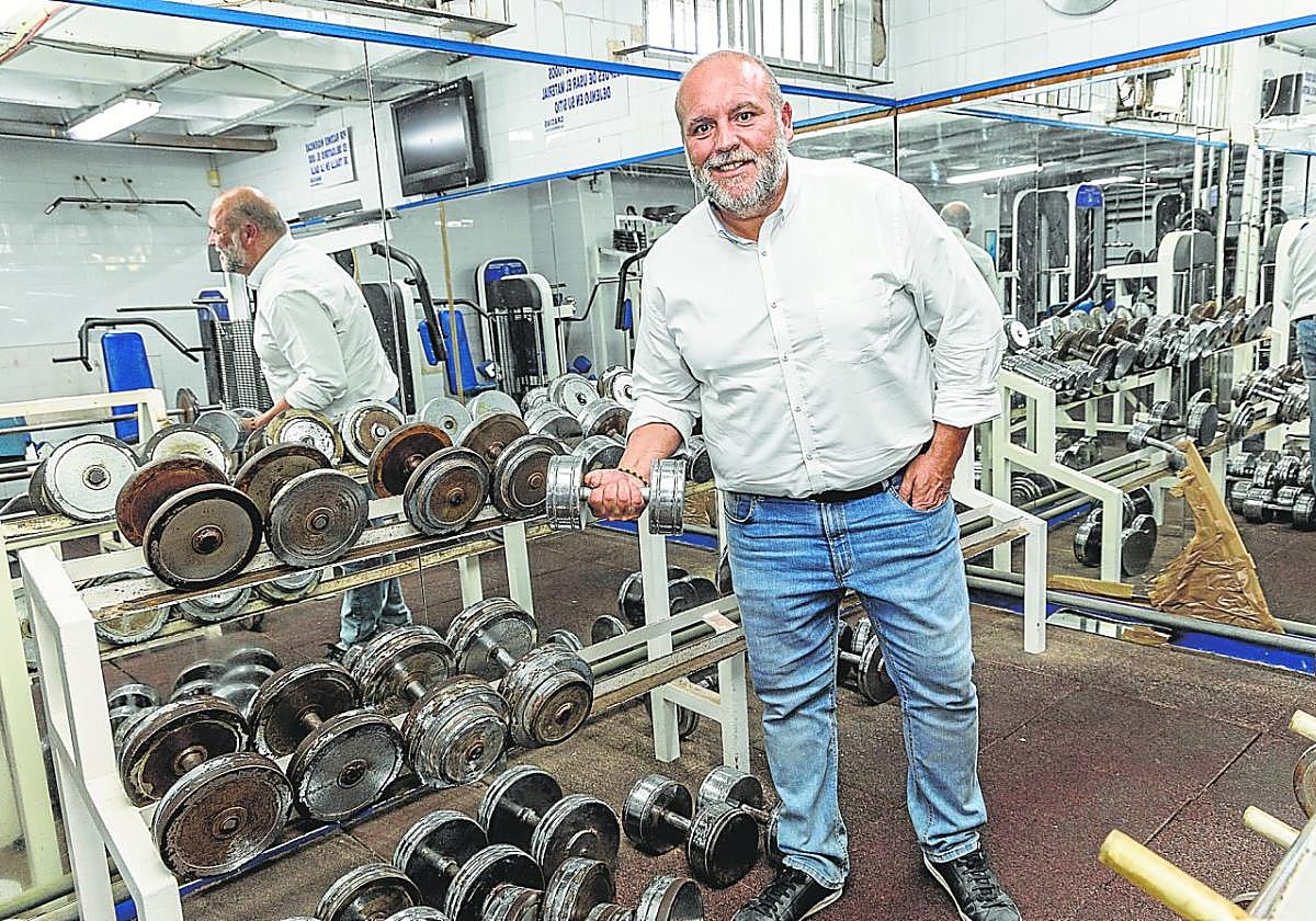 Manuel Sánchez Breis, director deportivo del FC Cartagena, el pasado martes en el gimnasio del estadio municipal Cartagonova.