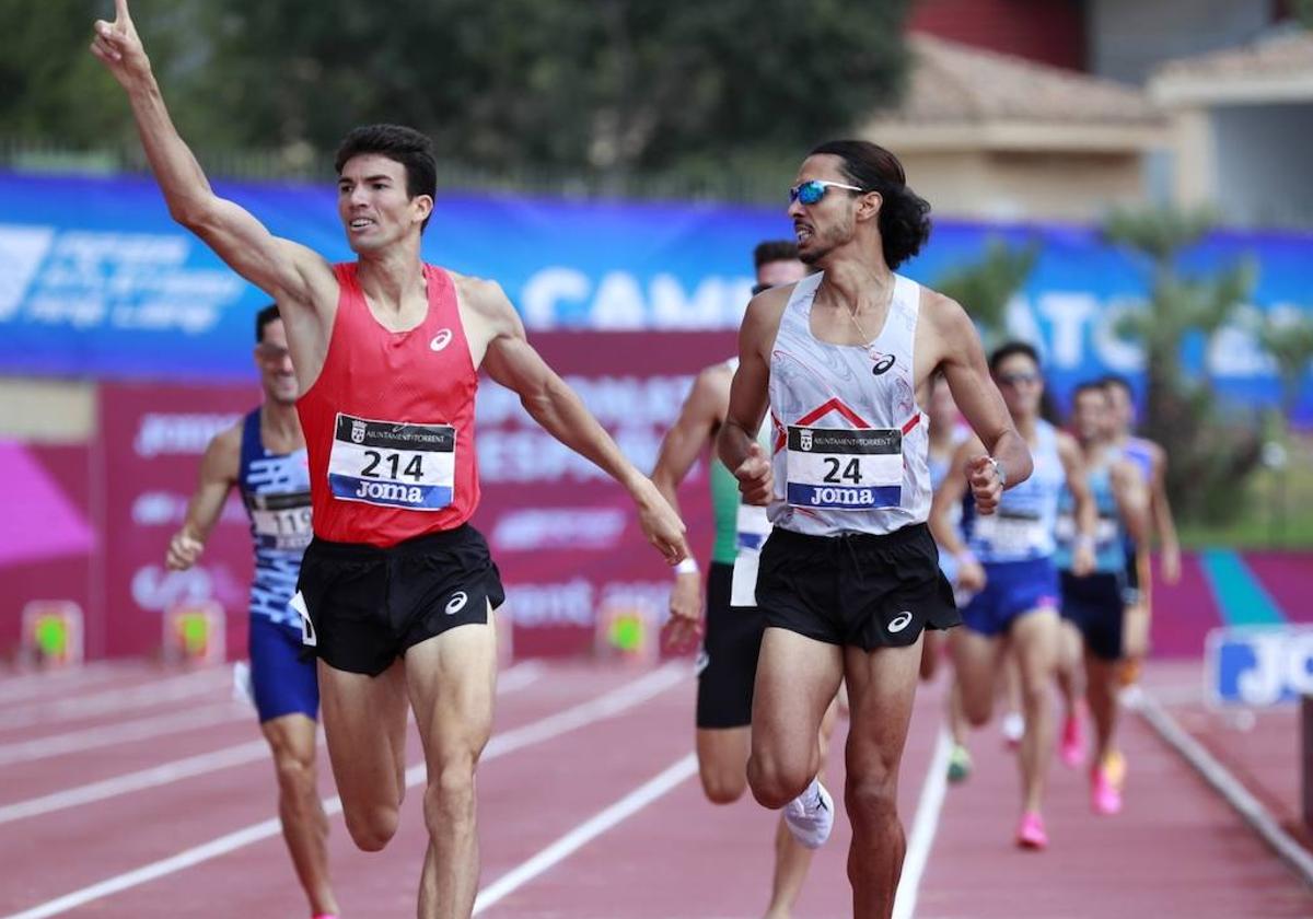 Mechaal y Katir en la carrera de este domingo.