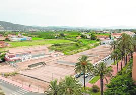 Estado actual de la losa del AVE, bajo la que pasan los trenes a su llegada a la estación.