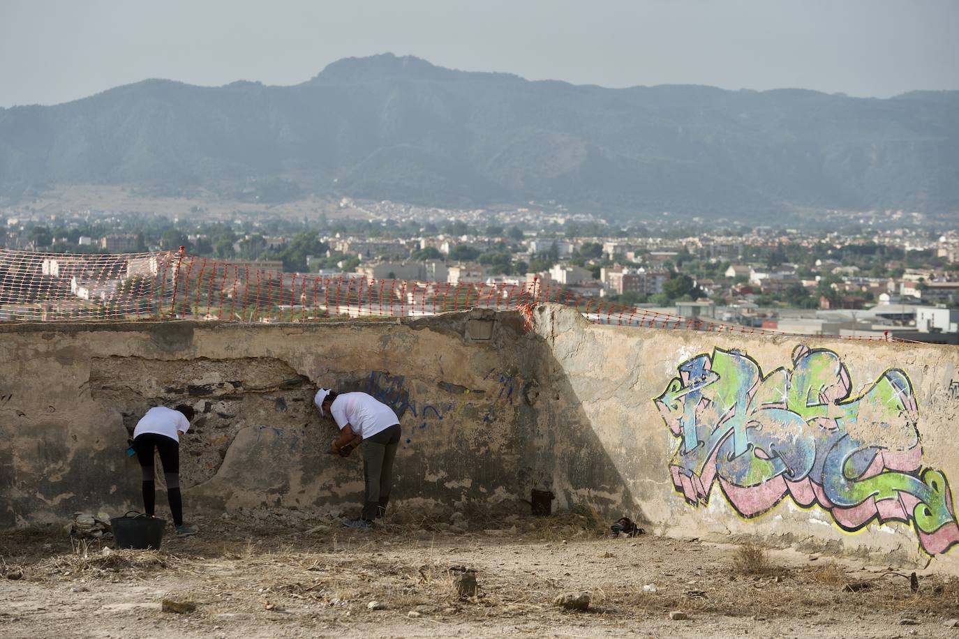 Así avanzan los trabajos en el Castillejo de Monteagudo