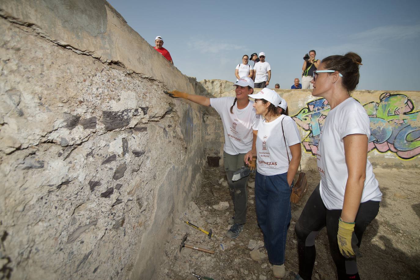 Así avanzan los trabajos en el Castillejo de Monteagudo