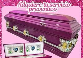 Imagen de los ataúdes inspirados en Barbie.