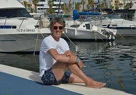 Luis Alberto Marín, en el puerto de Lo Pagán.