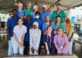 Voluntarios de Pediatría Solidaria en su segundo viaje a Gambia.