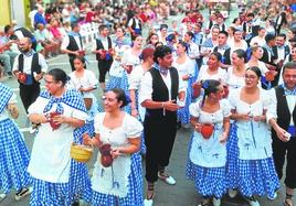 Un momento del desfile, este jueves, en Jumilla.