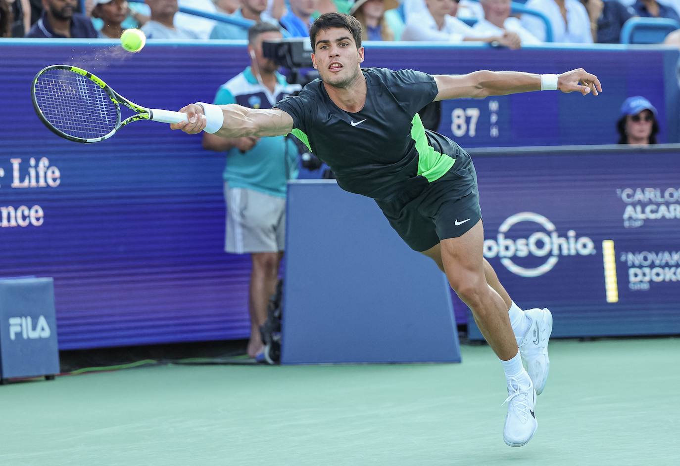 La final de Cincinnati entre Alcaraz y Djokovic, en imágenes