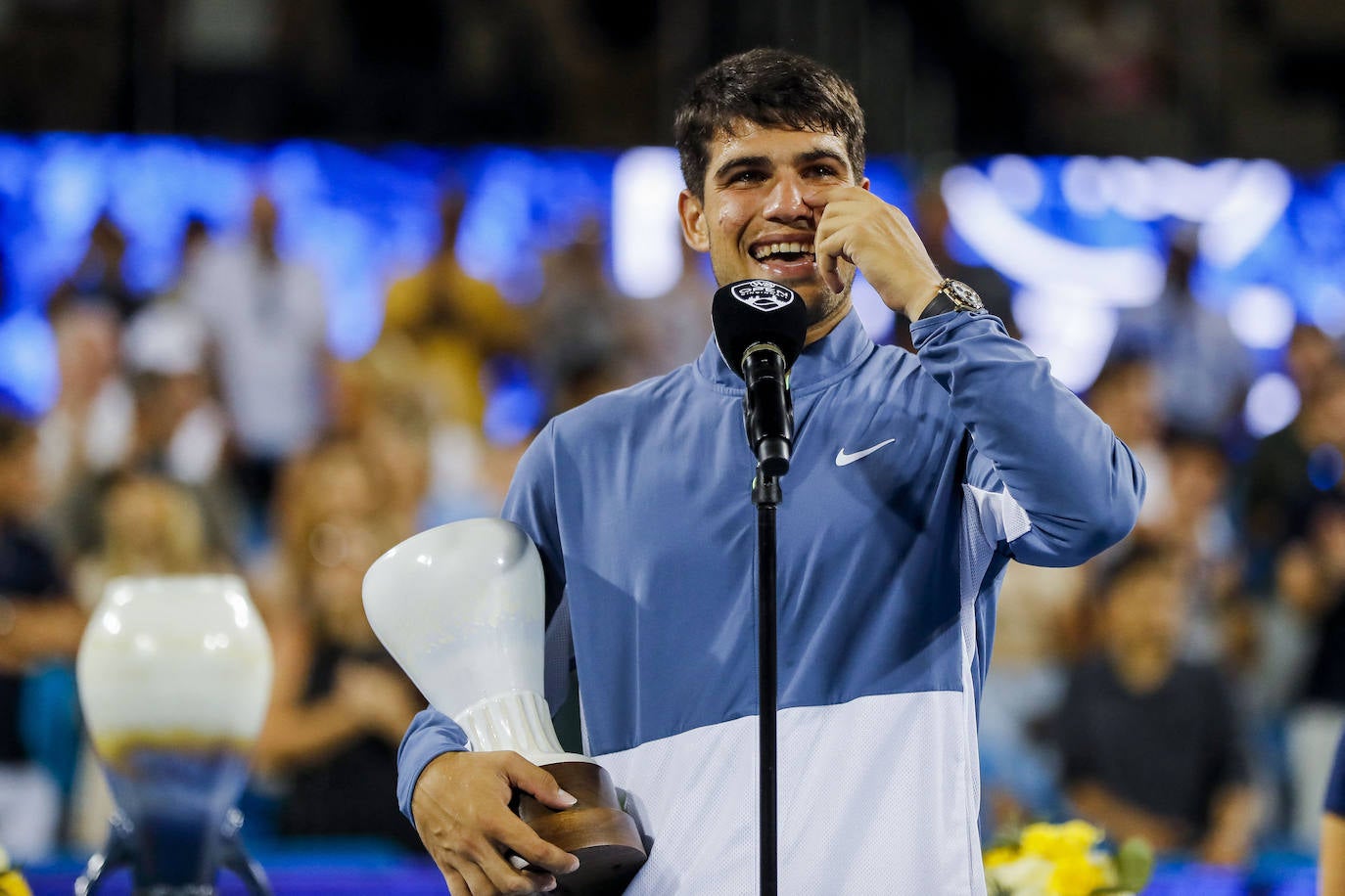 La final de Cincinnati entre Alcaraz y Djokovic, en imágenes