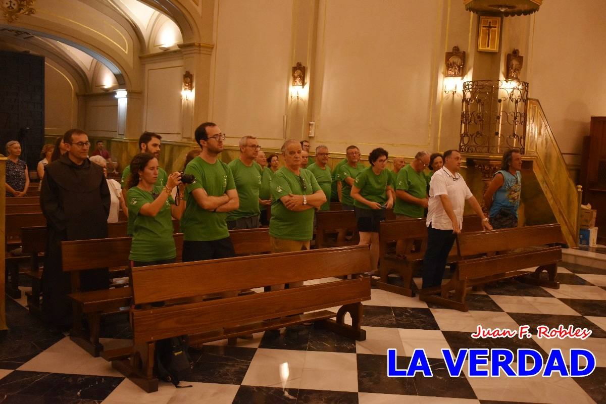 Una treintena de andariegos recorren el Camino de San Juan de la Cruz de Caravaca a Beas de Segura