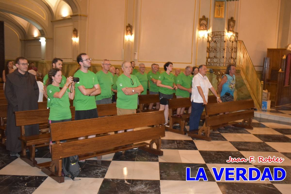 Una treintena de andariegos recorren el Camino de San Juan de la Cruz de Caravaca a Beas de Segura