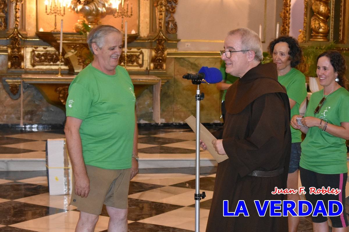 Una treintena de andariegos recorren el Camino de San Juan de la Cruz de Caravaca a Beas de Segura