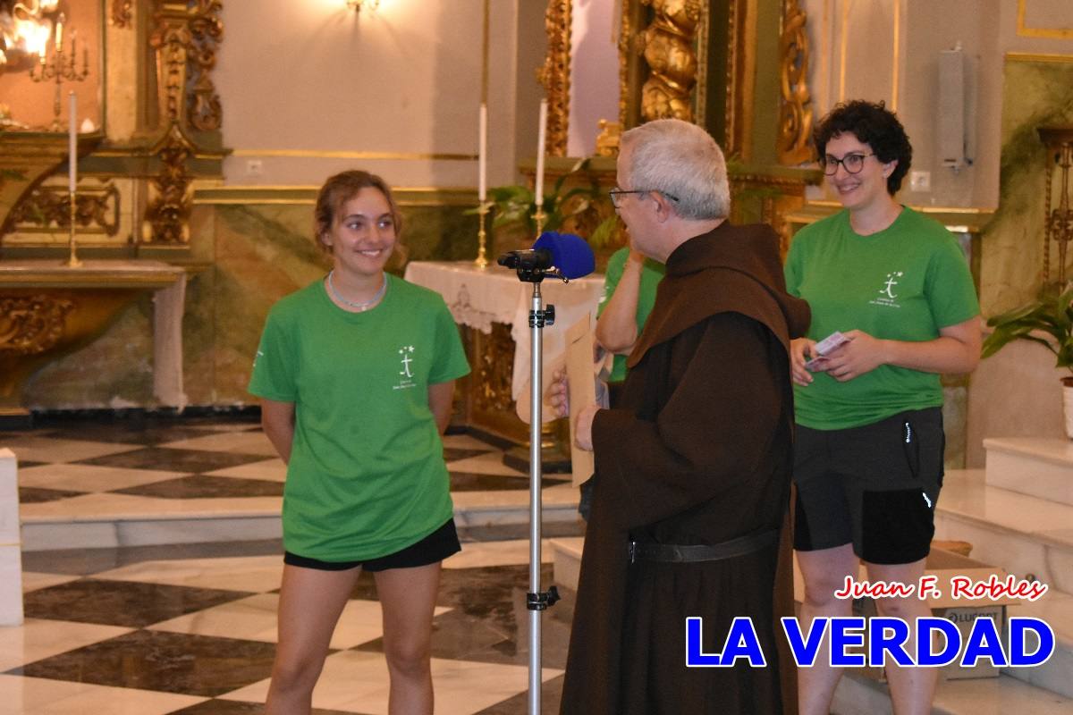 Una treintena de andariegos recorren el Camino de San Juan de la Cruz de Caravaca a Beas de Segura