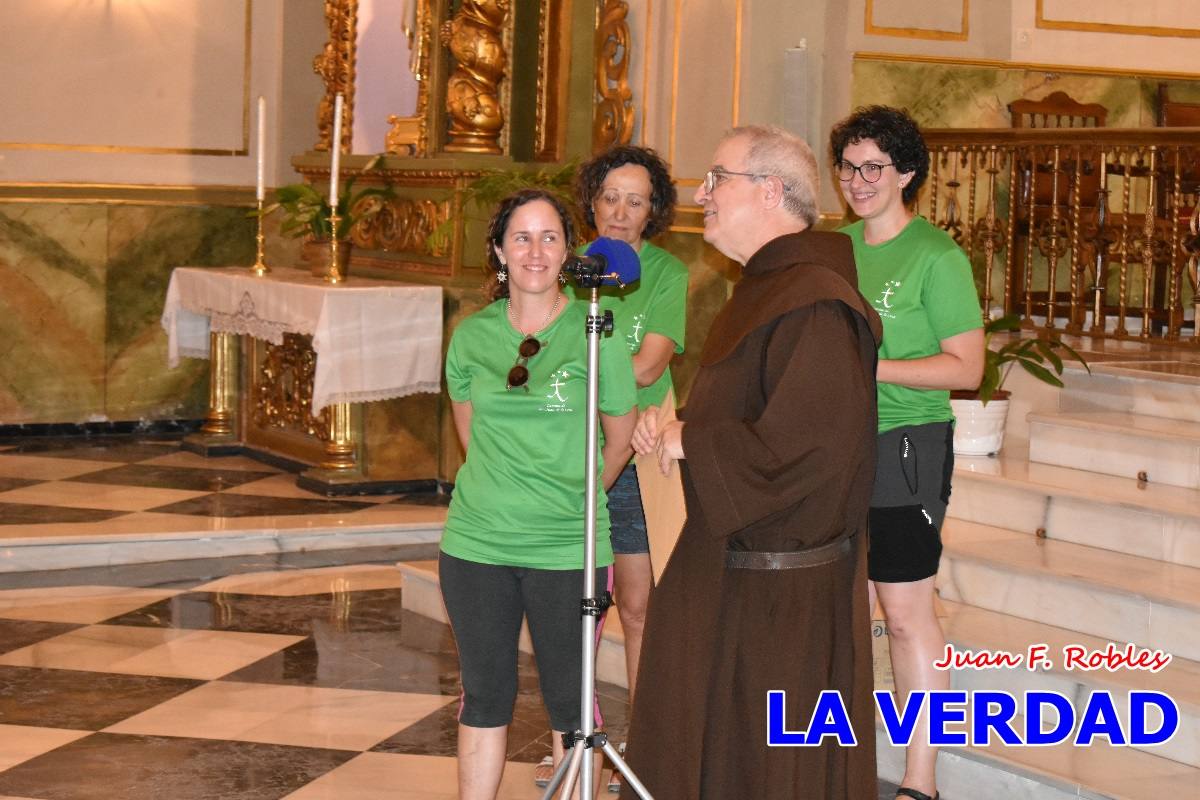 Una treintena de andariegos recorren el Camino de San Juan de la Cruz de Caravaca a Beas de Segura