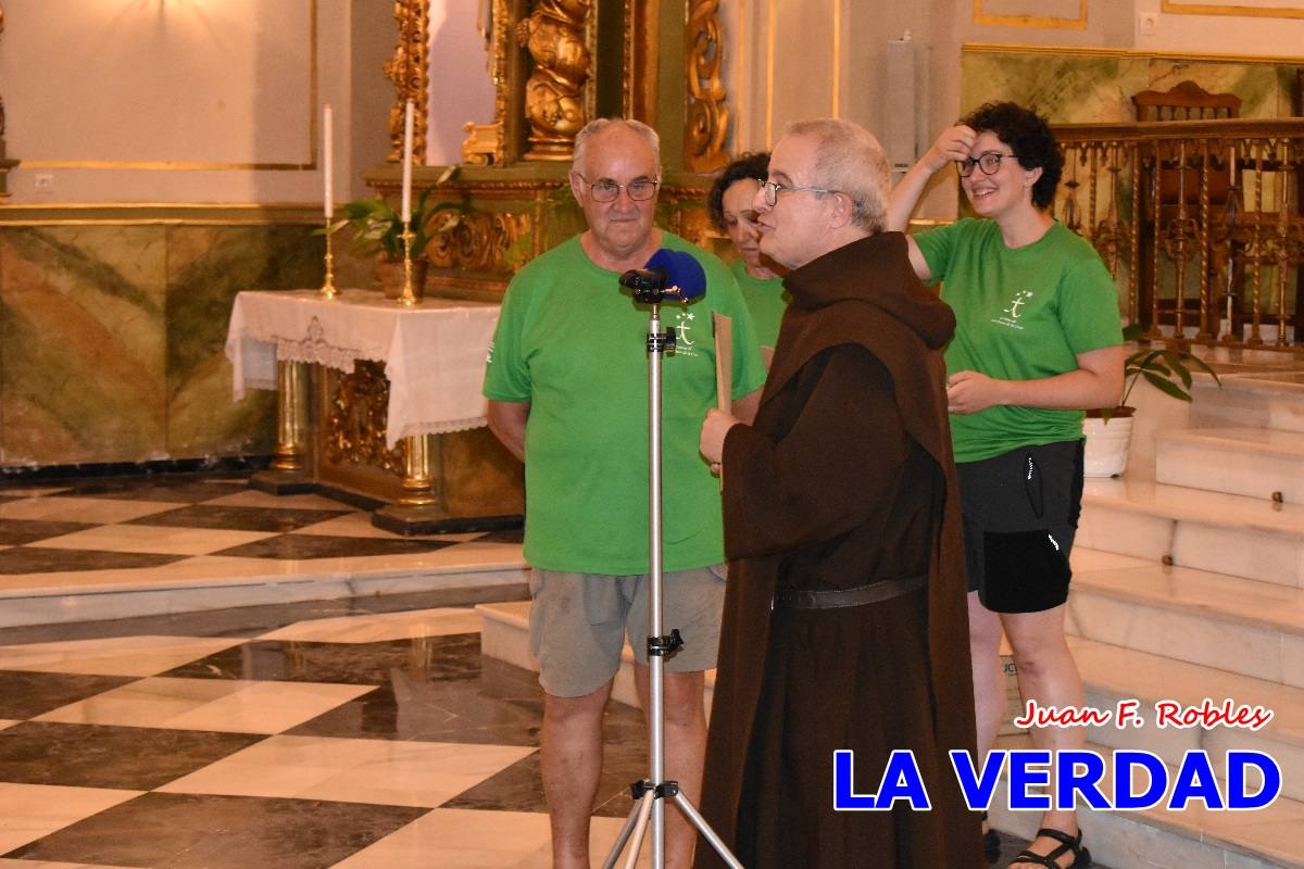 Una treintena de andariegos recorren el Camino de San Juan de la Cruz de Caravaca a Beas de Segura