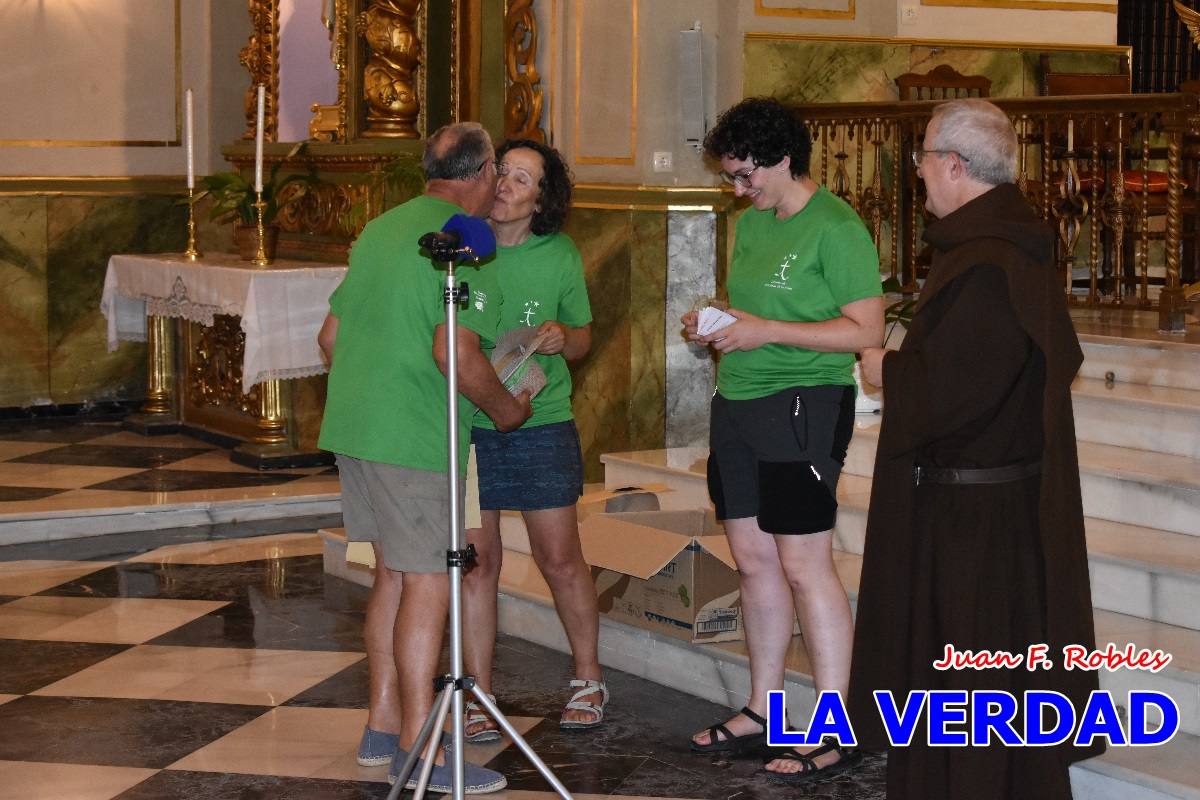 Una treintena de andariegos recorren el Camino de San Juan de la Cruz de Caravaca a Beas de Segura