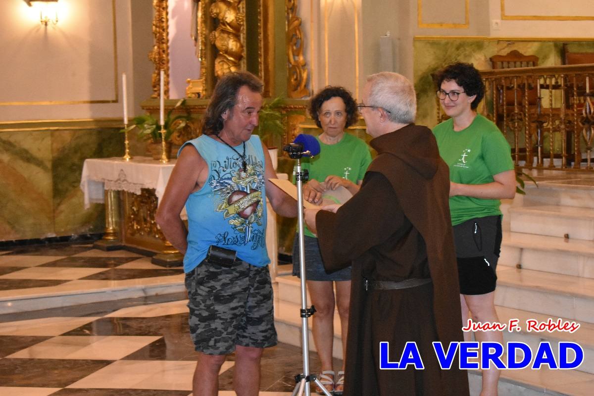 Una treintena de andariegos recorren el Camino de San Juan de la Cruz de Caravaca a Beas de Segura